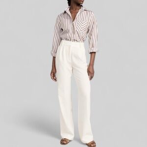Favorite Daughter Favorite Pant 0P & 12P Ivory Off White High Waist Wide Leg